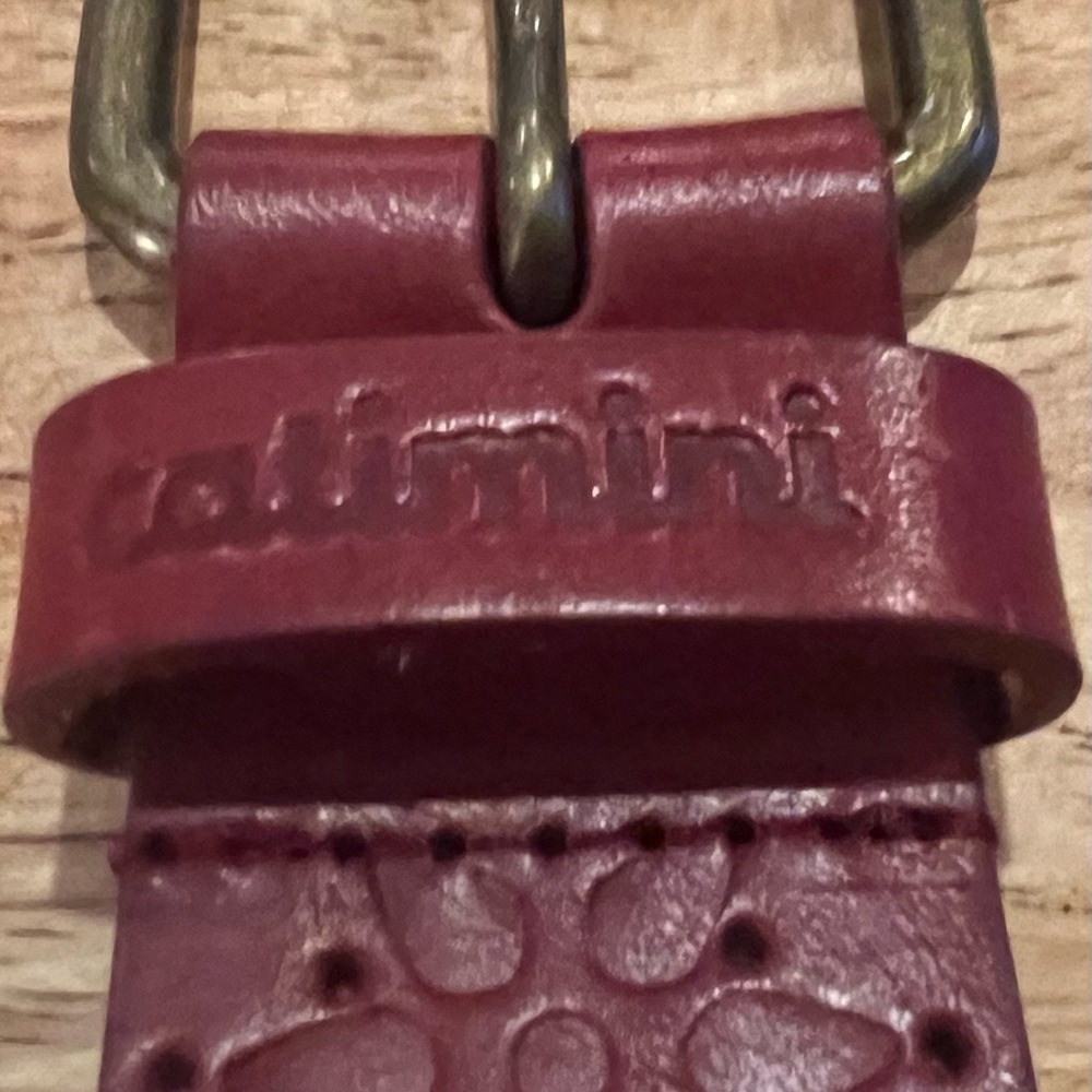 Catimini Red Leather Belt